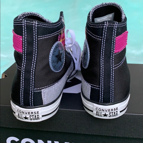 CONVERSE CTAS HI BLACK/WHITE/CACTUS MEN’S - Picture 10 of 16